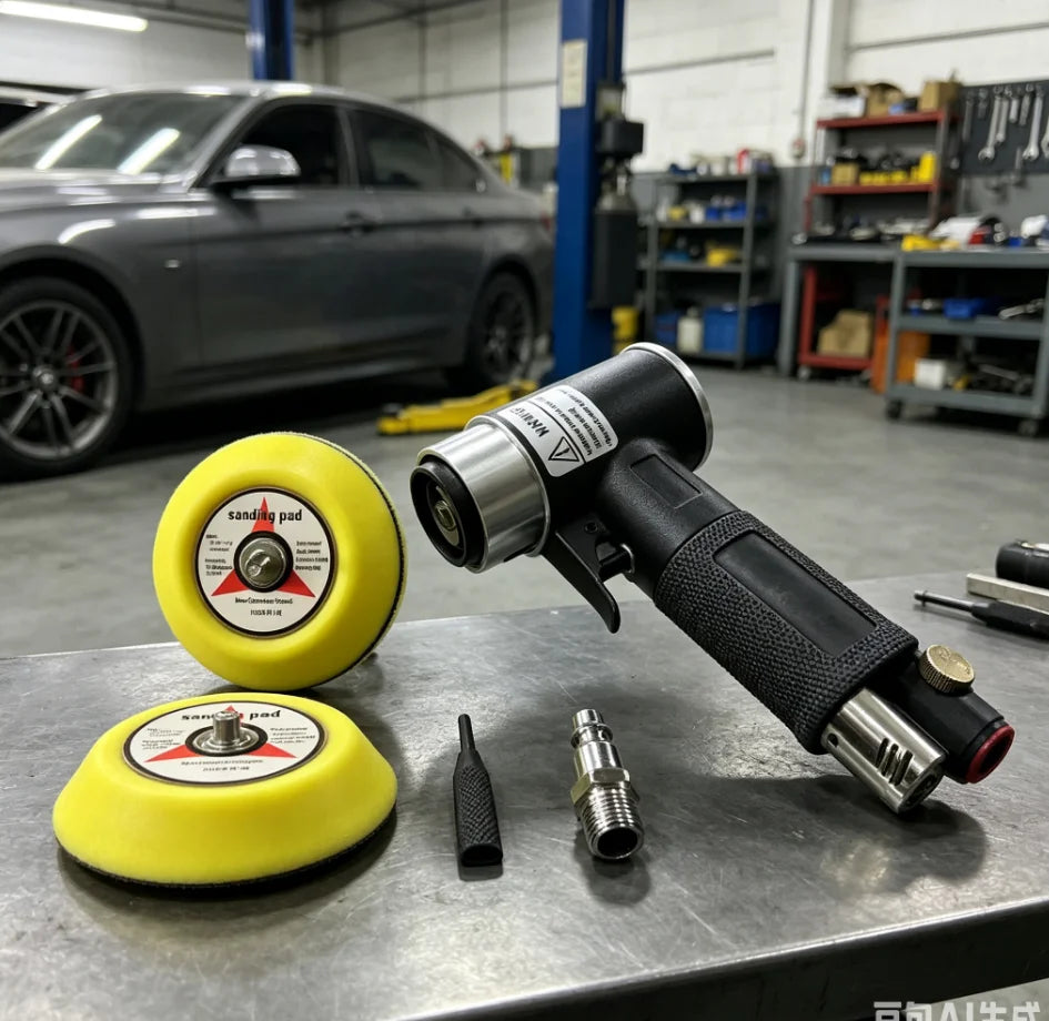 Pneumatische Poliermaschine Schleifmaschine 2 Zoll 3 Zoll Exzenter-Schleifmaschine