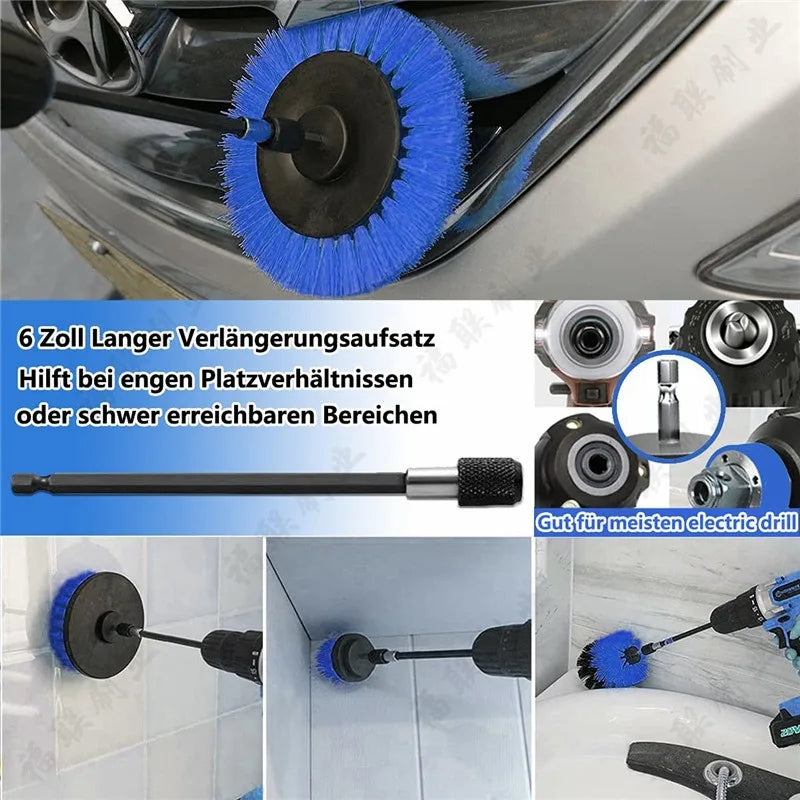 Bürsten Set für Bohrmaschine, 3-teilig – SwissGlanzGarage Ansicht 4