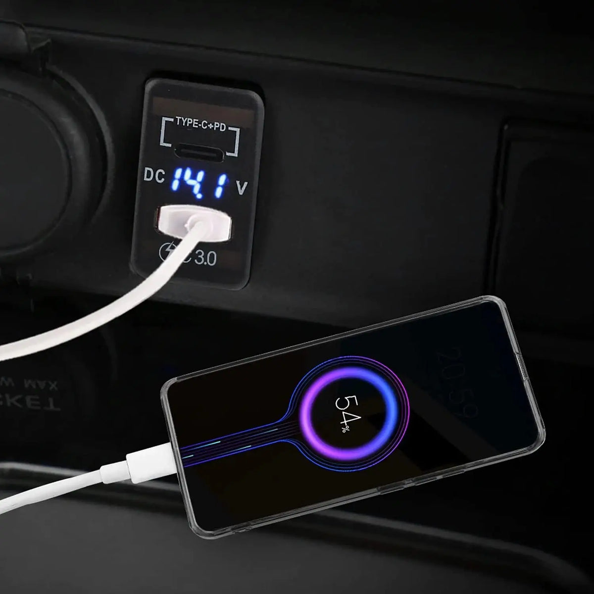 USB Auto Ladegerät mit Quick Charge 3.0 – SwissGlanzGarage Ansicht 6