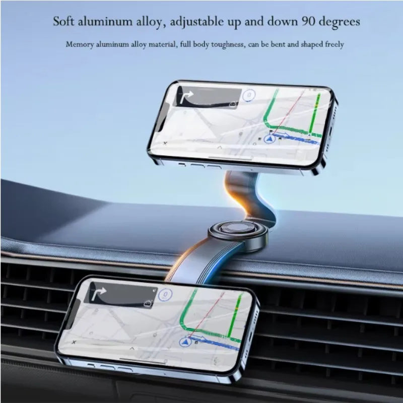 Magnetische Auto-Handyhalterung Biegbare & Abnehmbare Halterung Verstellbarer Winkel ABS Magnetische Telefonhalterung...