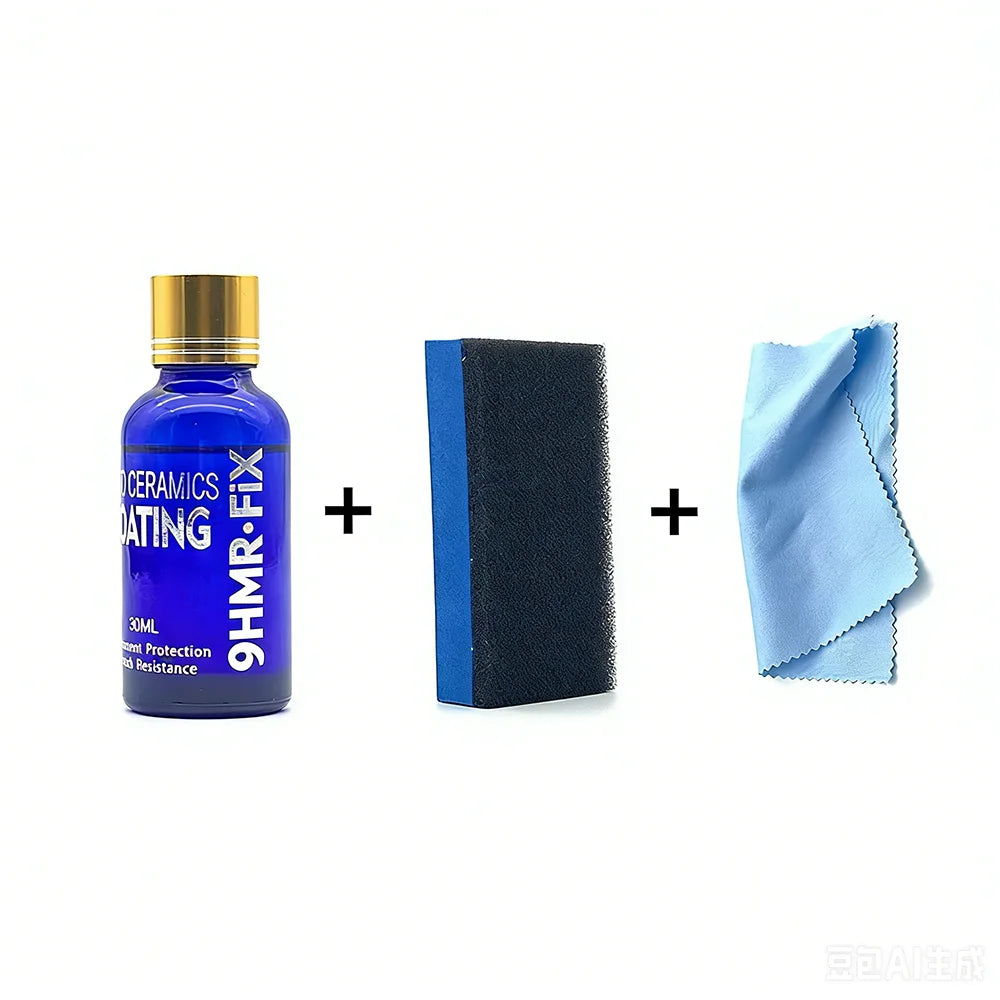 MR.Fix 9H Auto Flüssig-Keramikbeschichtung Hydrophobe Glasversiegelung Motorrad-Lackpflege Kratzfester Auto-Detailing...