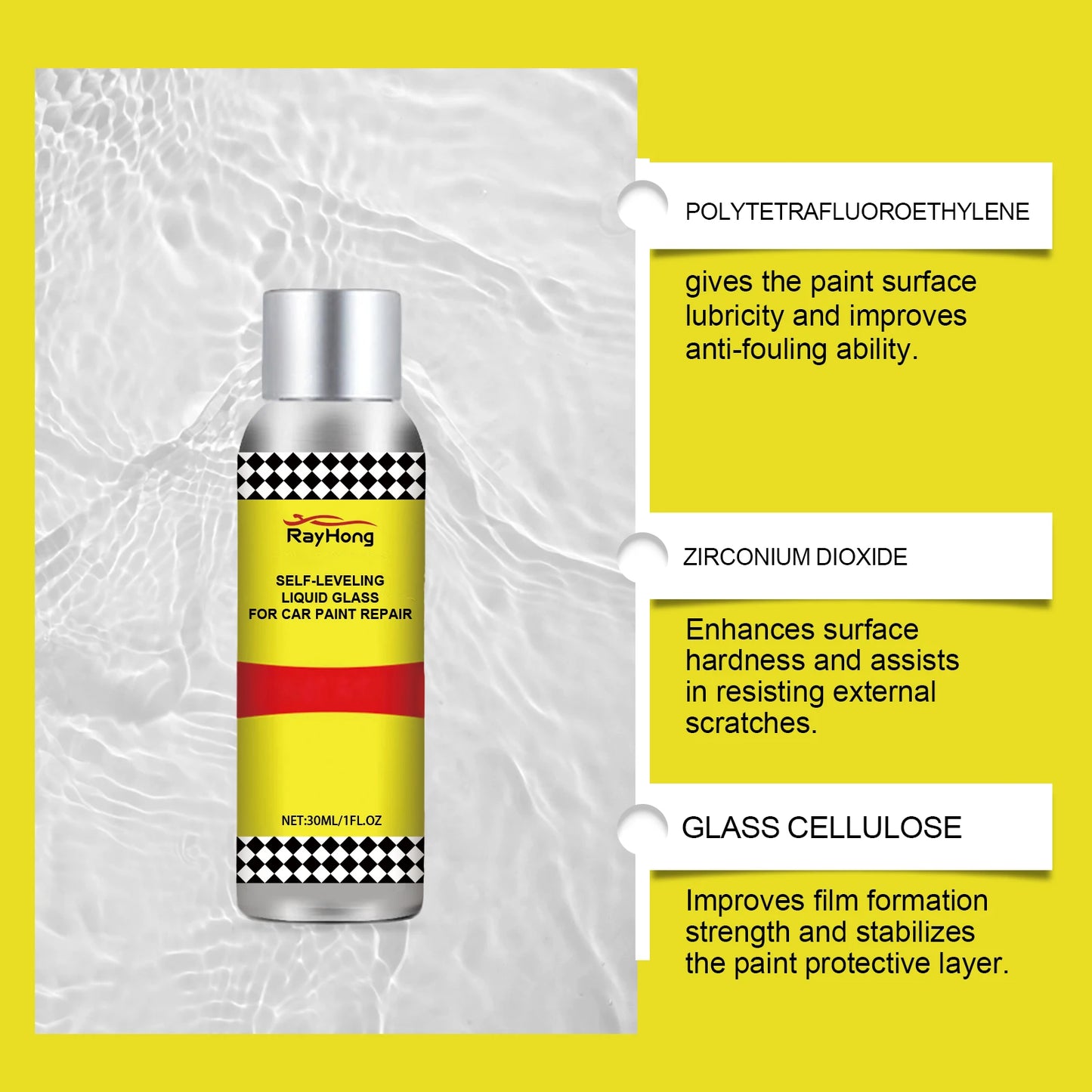 Autolack-Pflegeflüssigkeit, Graphen, Keramikbeschichtung, Kristall-Polierflüssigkeit, wasserdicht, kratzfest, hydroph...