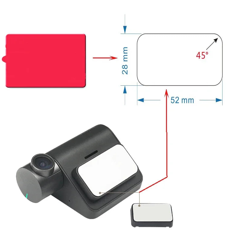 70mai Dash Cam Pro Klebefolie Set – SwissGlanzGarage Ansicht 3