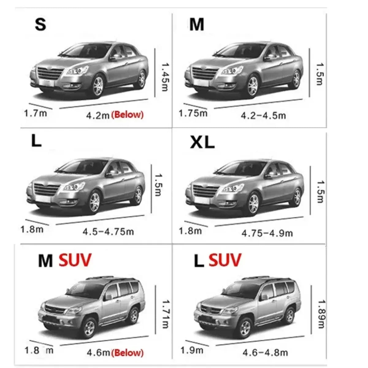 Universelle Auto-Sonnenschutzabdeckungen, Sonnen-, Regen-, Eis- und Schneeschutz, wasserdicht, staubdicht, UV-beständ...