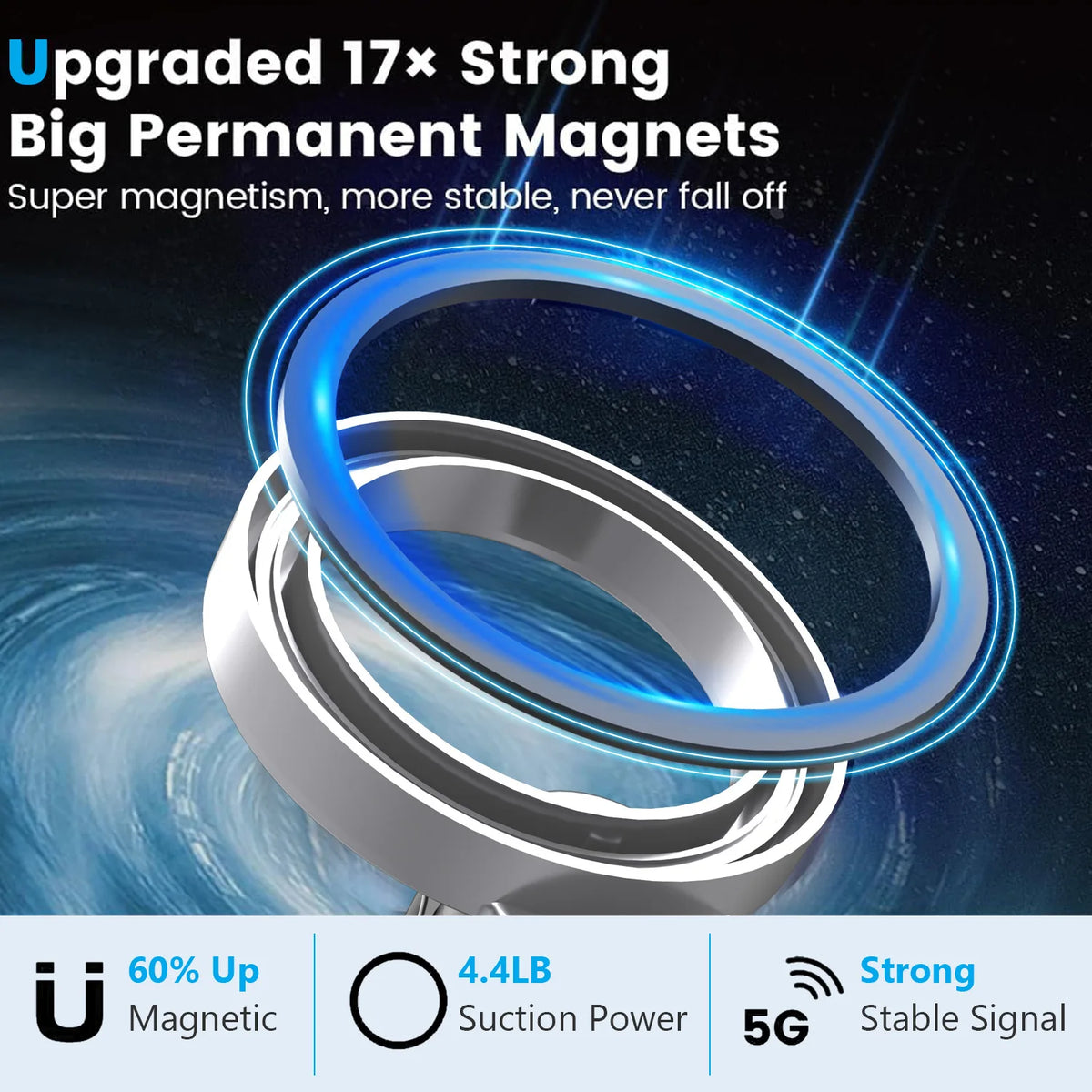 Magnetischer Ring Handyhalter 360° verstellbar – SwissGlanzGarage Ansicht 5