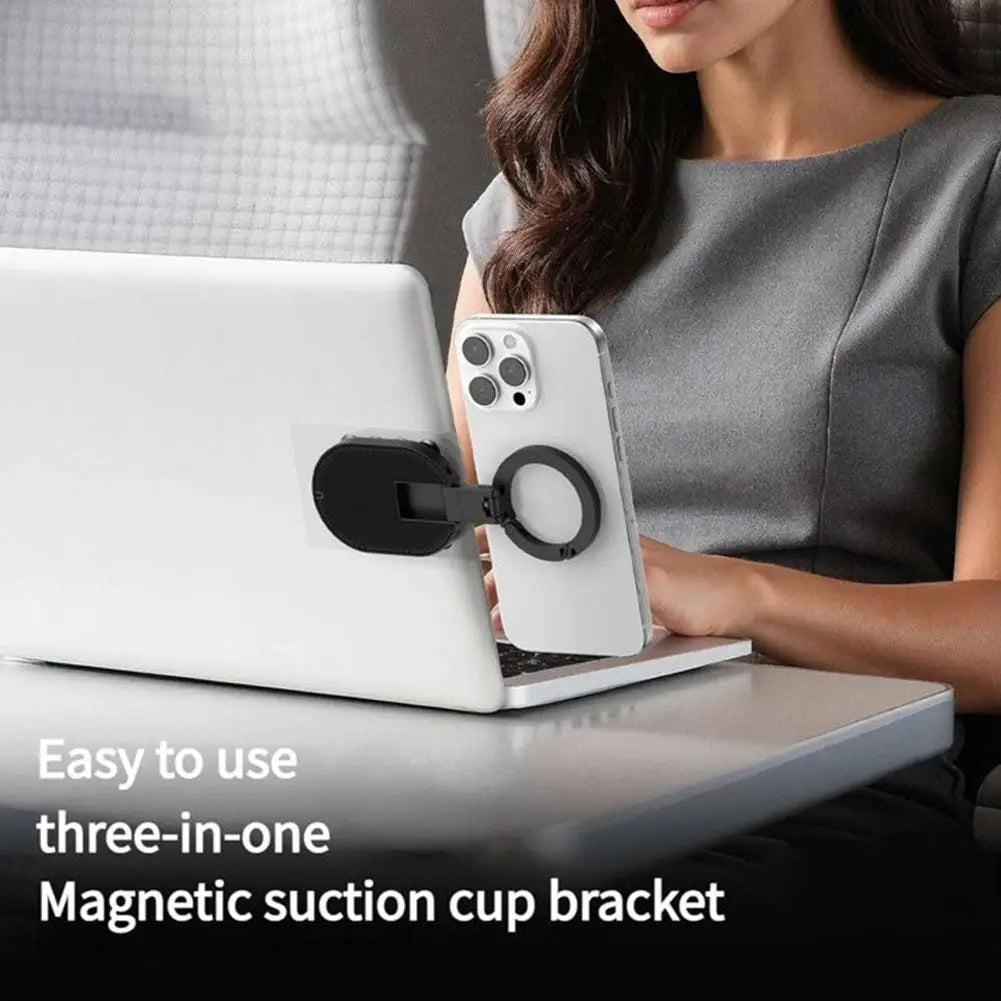 Starker Magnetischer Saugnapf-Handyhalter - 360° ° Drehbare, faltbare Halterung, stabiler Armaturenbrett- und Windsch...