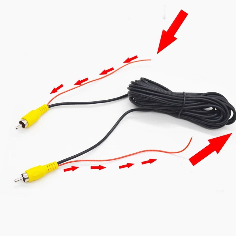 RCA Video Kabel 6M/10M/15M/20M für Rückfahrkamera – SwissGlanzGarage Ansicht 5