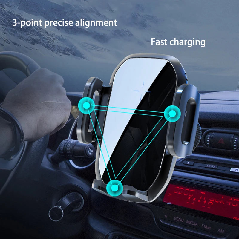 2025 15W Kfz-Wireless-Ladegerät mit Schwerkraft-Lüftungshalterung für Mobiltelefone