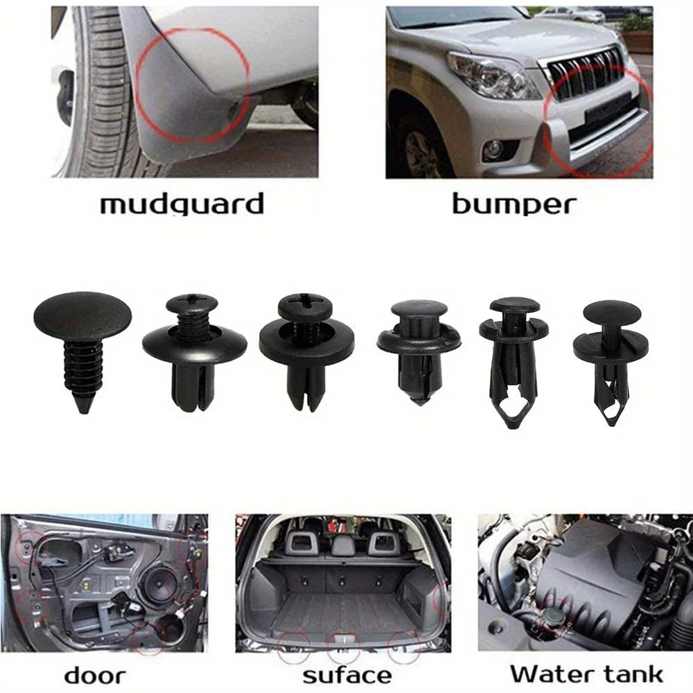 Auto-Kunststoff-Clip Set 6 Grössen – SwissGlanzGarage Ansicht 5
