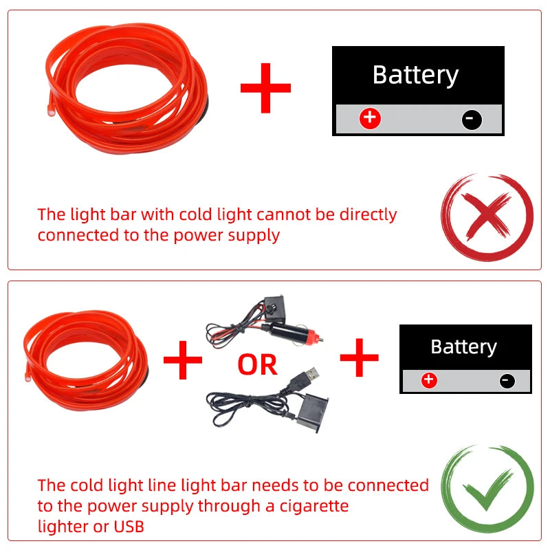 LED Innenraum Lampe 1M/2M/3M/5M – SwissGlanzGarage Ansicht 3