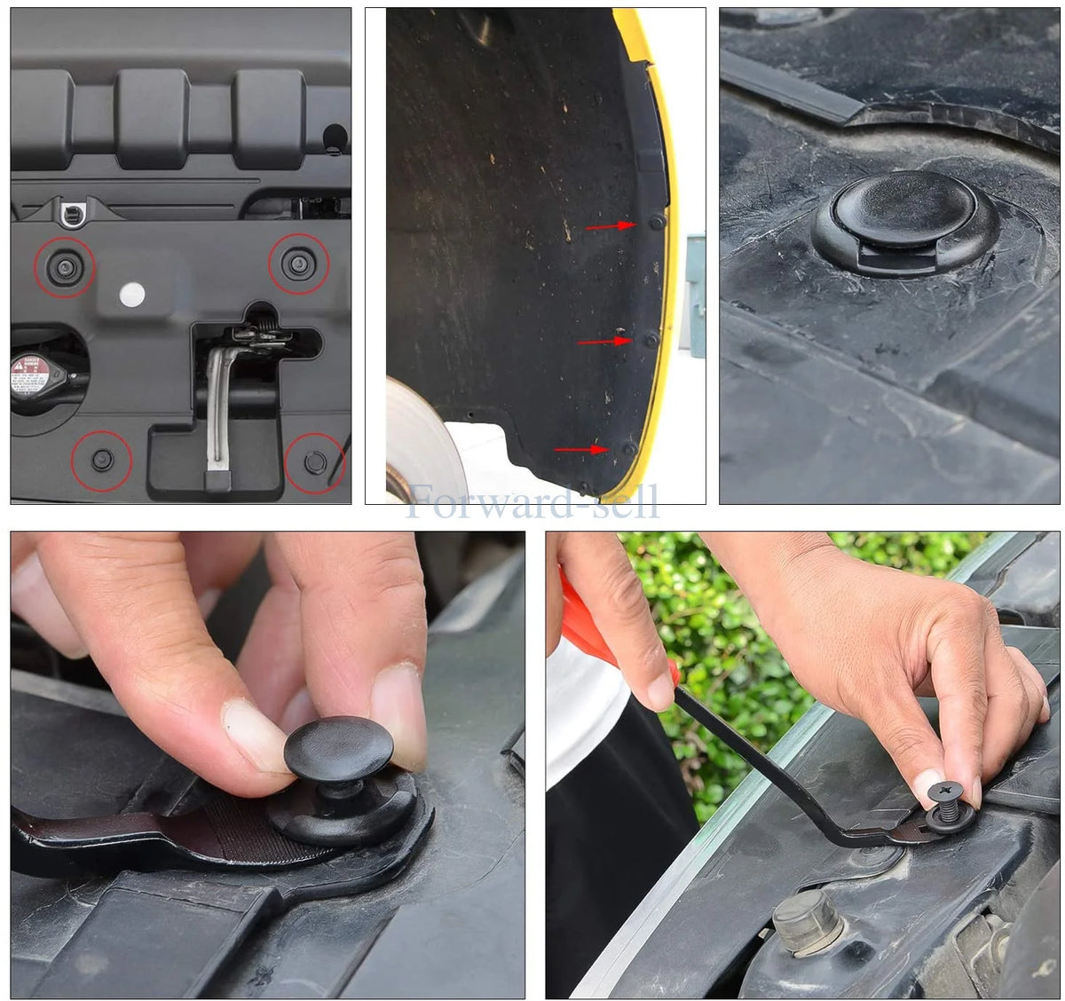 Auto-Plastik-Retainer Clips Set – SwissGlanzGarage Ansicht 5
