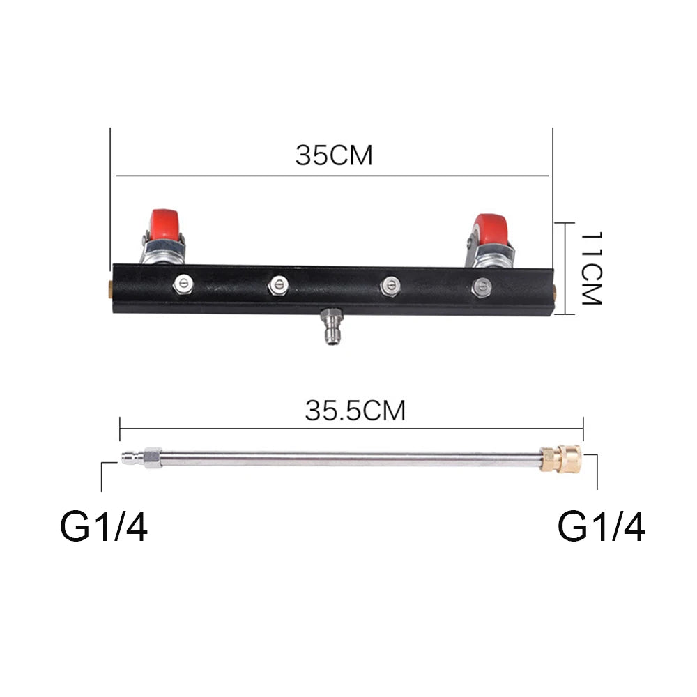 High Pressure Washer Car Cleaning Car Chassis Cleaner With Stainless Steel Nozzle Road Cleaning Equipment