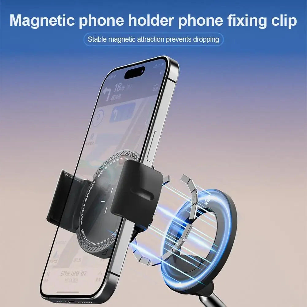 Leistungsstarker magnetischer Handyhalter fürs Auto – selbstspannende, rutschfeste Halterung, magnetischer Befestigun...