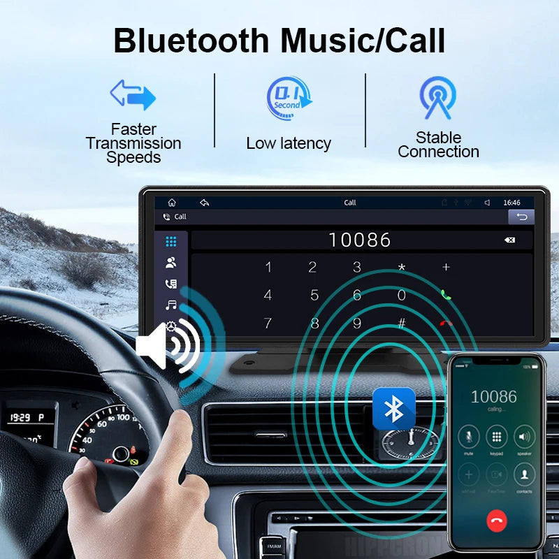 10.26 Zoll Kabellos CarPlay Android Auto Display – SwissGlanzGarage Ansicht 3