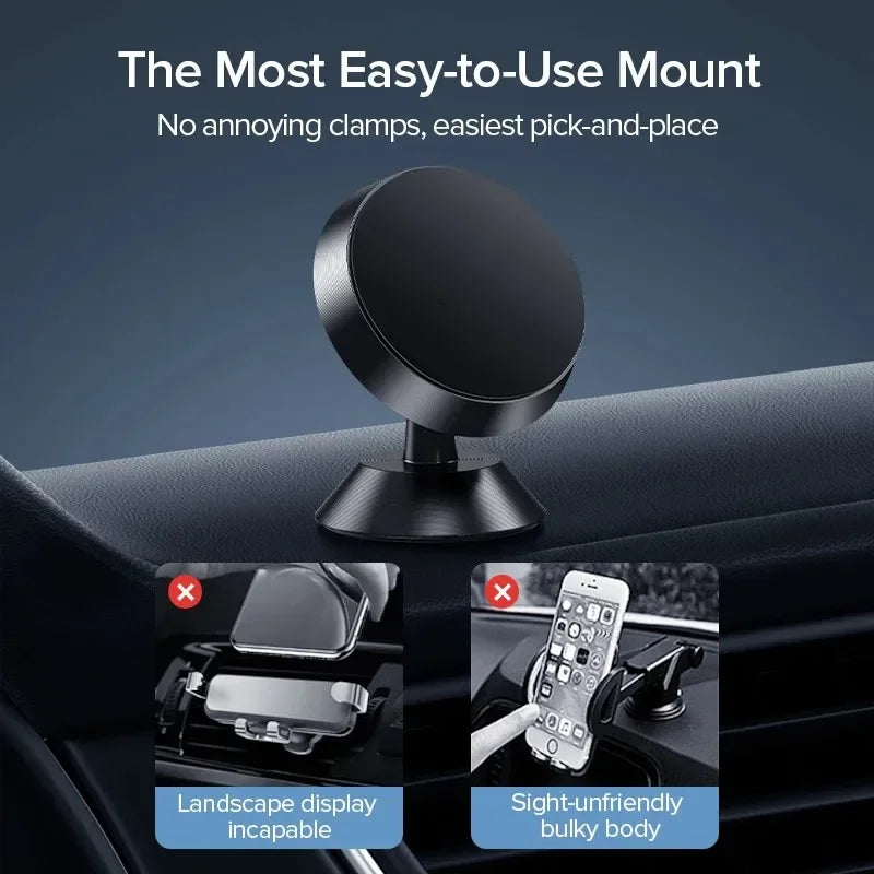 Magnetische Auto-Handyhalterung 360° ° Drehbare Starke Magnet-Armaturenbretthalterung Universelle Smartphone-GPS-Navi...