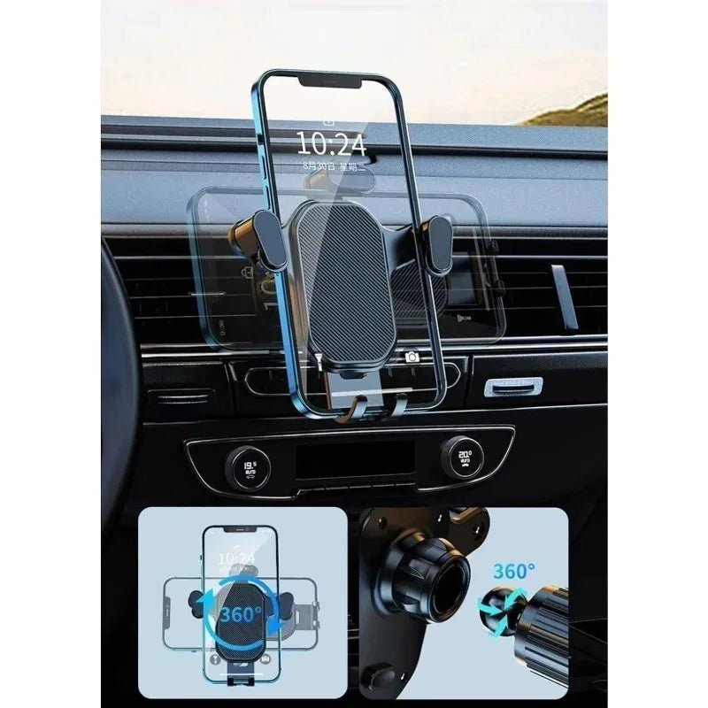 Gravity Auto Lock Auto-Handyhalterung für Lüftungsschlitze, universelle rutschfeste Handyhalterung, stabile Autohalte...
