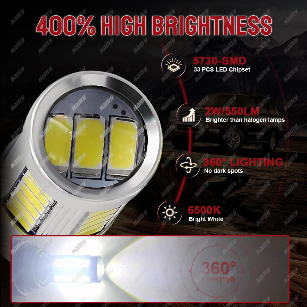 2/4 P21W BA15S 1156 1157 LED Lampen – SwissGlanzGarage Ansicht 3