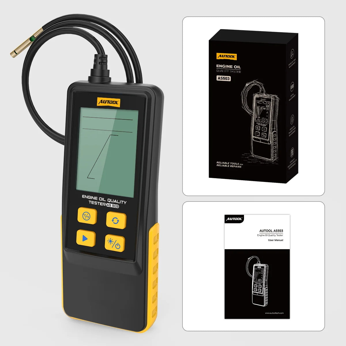 AUTOOL AS503 Motoröl Tester mit Digitalanzeige – SwissGlanzGarage Ansicht 6
