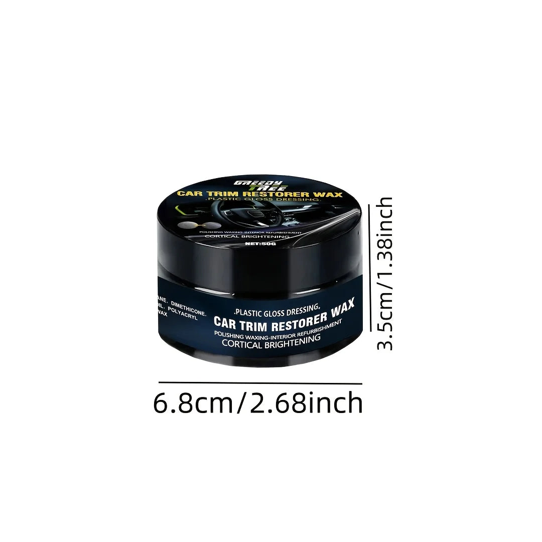 Car Plastic Restorer - Auto Interior & Panel Renewal Wax Coating Agent Car Wax Car Wax Polish