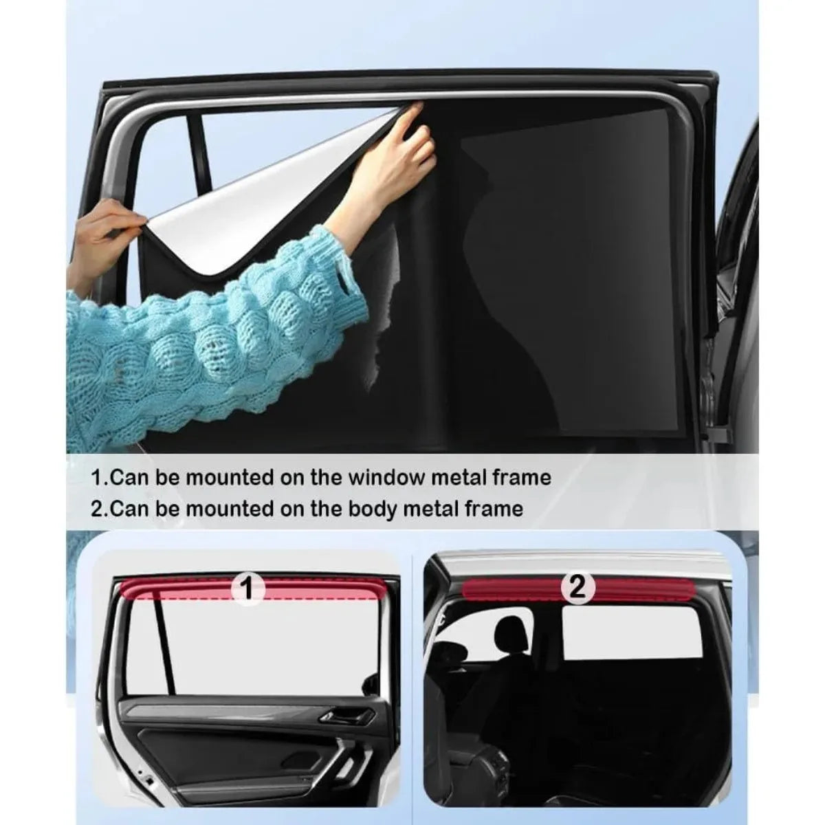 Universal Auto-Sonnenschutz Set – SwissGlanzGarage Ansicht 3