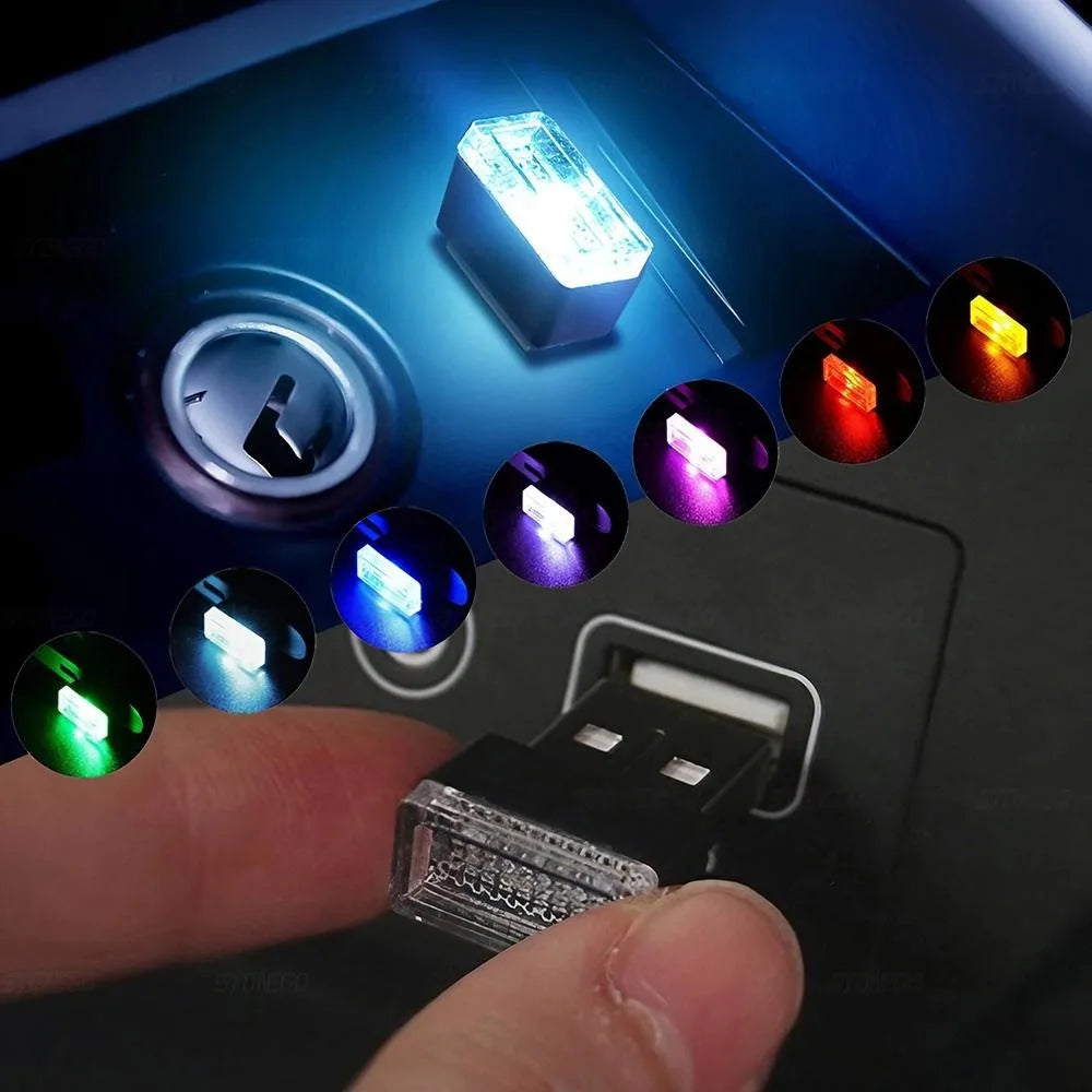 Mini-USB-LED-Autoleuchte – USB-Atmosphärenlicht für den Autoinnenraum
