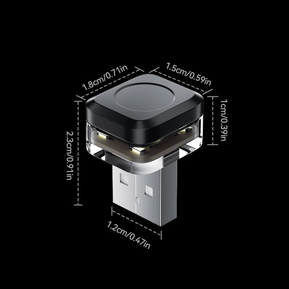 Auto USB Umgebungs Lichter Tragbare Mini LED Atmosphäre Licht Signal