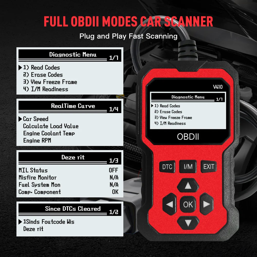 OBD2-Diagnosegerät mit Fehlercode-Leser – SwissGlanzGarage Ansicht 5