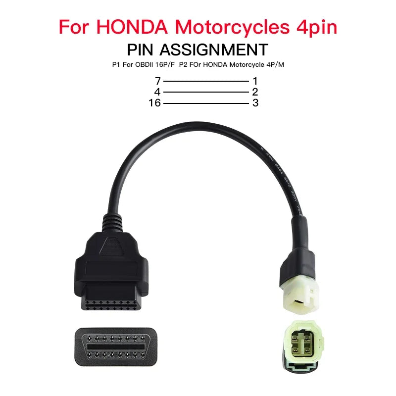 OBD2-Stecker für Honda 6Pin Motorrad – SwissGlanzGarage Ansicht 4