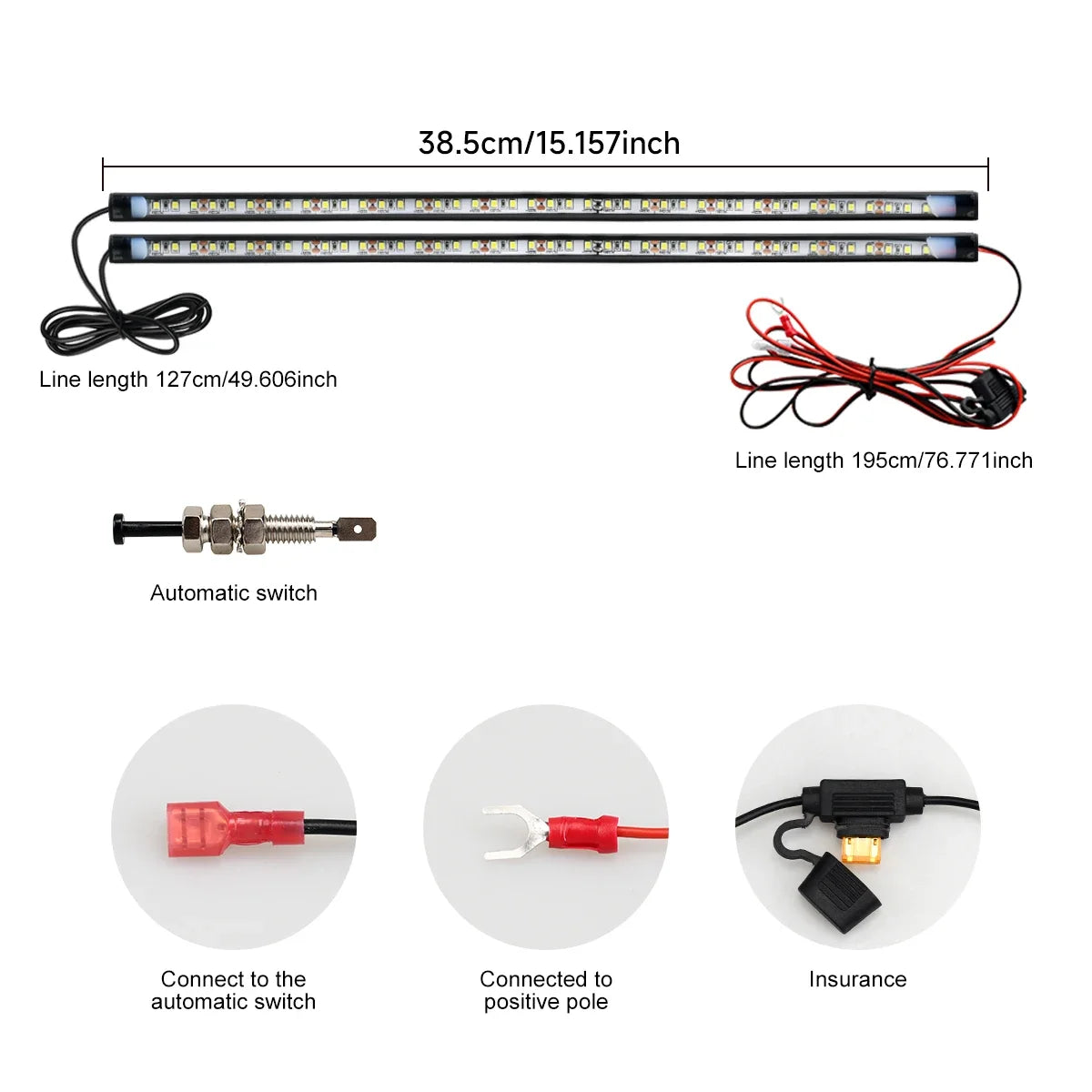 2 in 1 LED Auto Unterbodenbeleuchtung – SwissGlanzGarage Ansicht 3