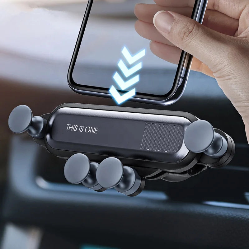 Schwerkraft-Autotelefonhalter, universelle Auto-Lüftungsschlitzhalterung, automatische Griffigkeit, stabil, 360 Grad ...