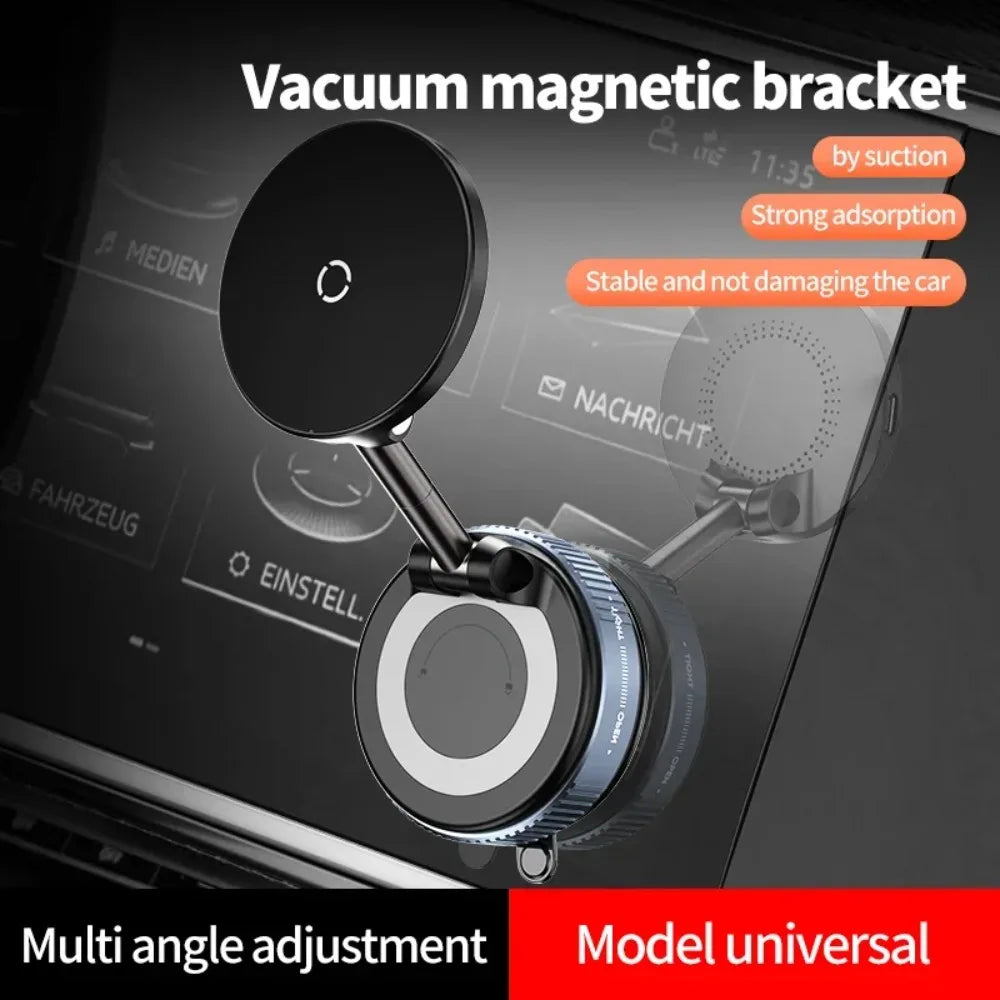 Magnetischer kabelloser Ladegerät-Telefonhalter für das Auto und 360° ° Rotations-Vakuum-Saugnapf-Ständer für iPhone ...