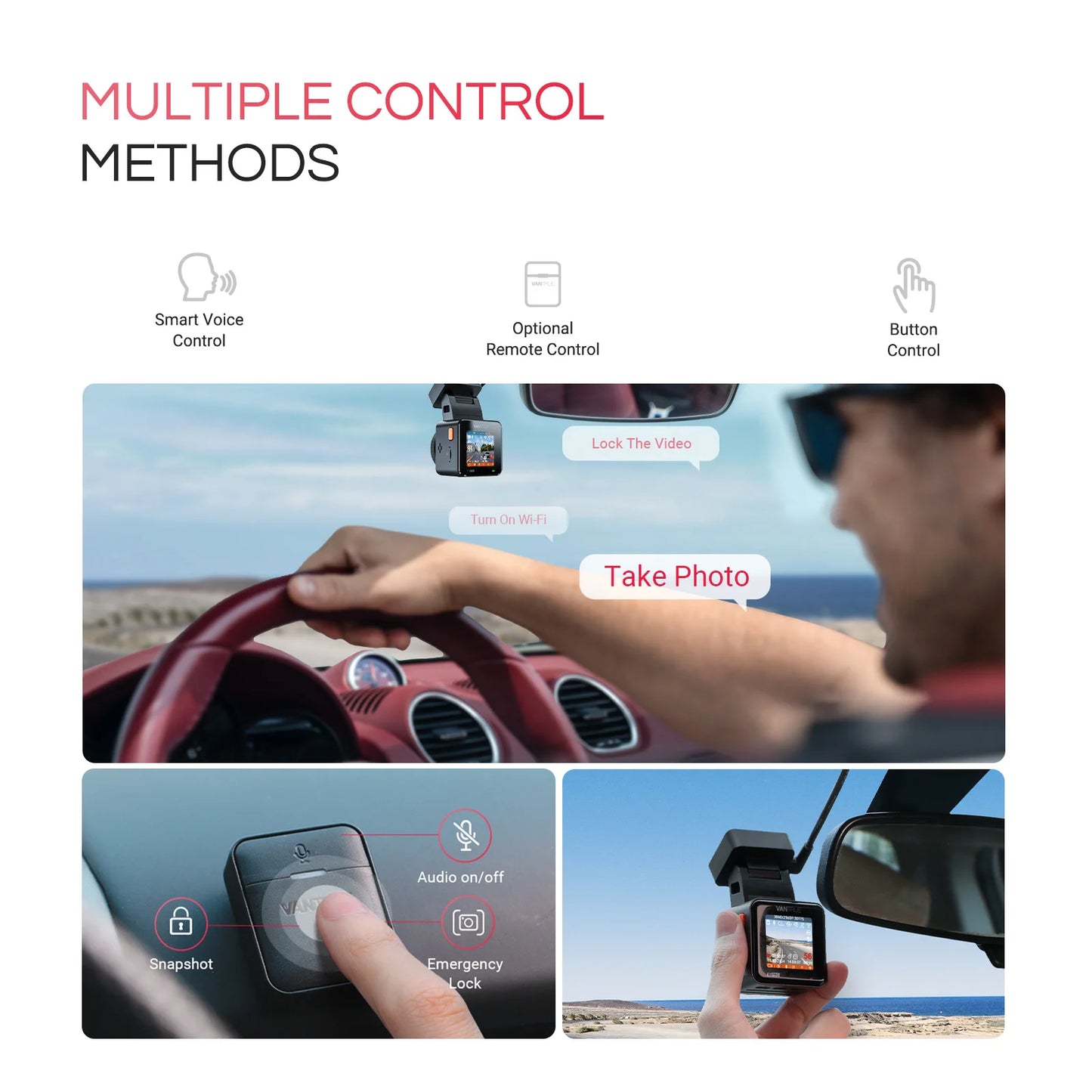 Vantrue E1 Pro 4K Mini DashCam – SwissGlanzGarage Ansicht 3