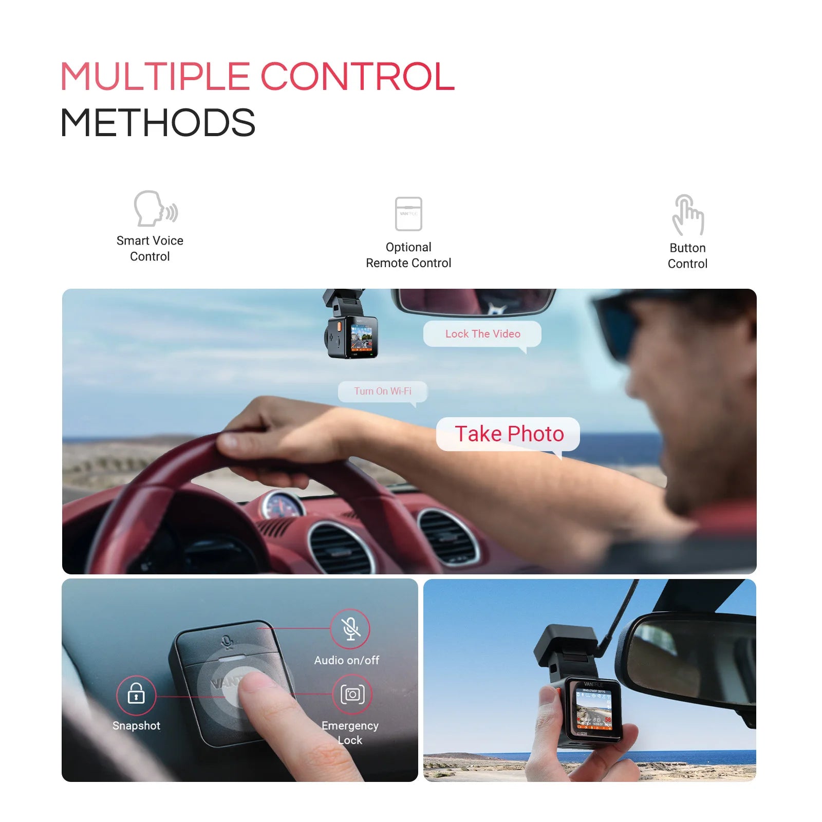 Vantrue E1 Pro 4K Mini DashCam – SwissGlanzGarage Ansicht 3