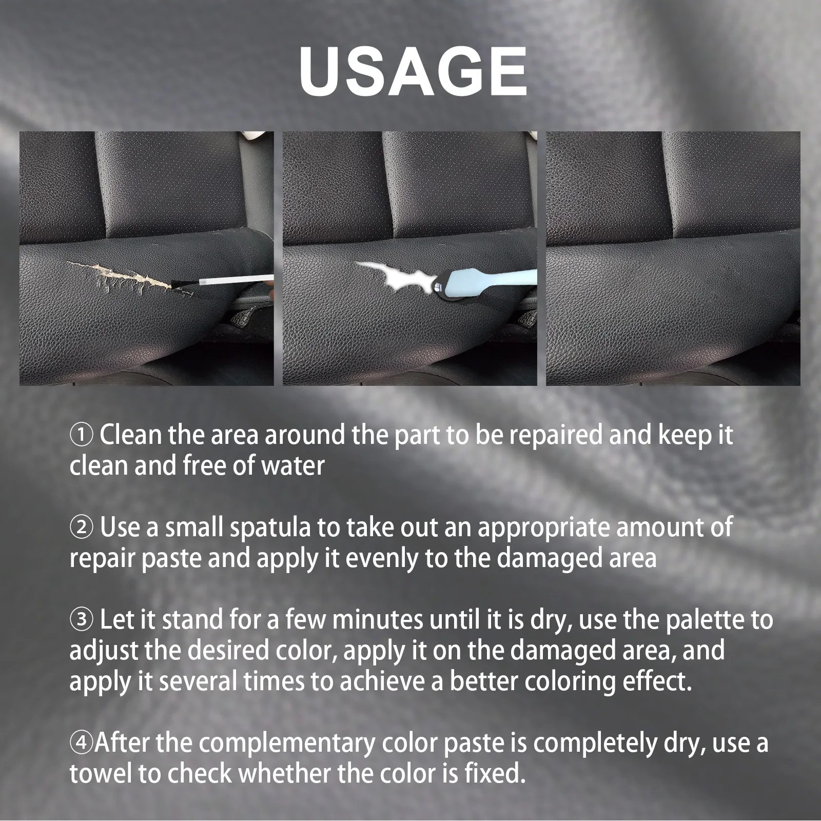 Leder-Reparaturpaste für Autositze 20ml – SwissGlanzGarage Ansicht 6