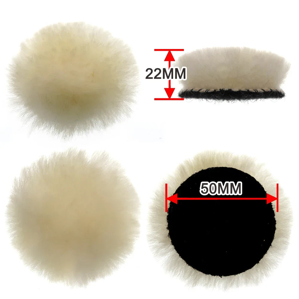50mm Polierscheiben Set mit Woll-Pad – SwissGlanzGarage Ansicht 4