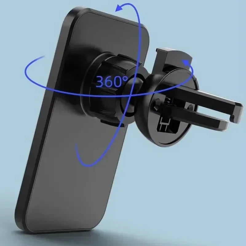 Für IPhone Auto Lade 15W Magnetische Drahtlose Ladegerät Magsafe Auto Halterung Handy Halter Schnelle Lade Auto Zubehör