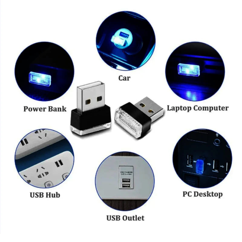 Mini USB LED Auto-Innenraumbeleuchtung – SwissGlanzGarage Ansicht 5