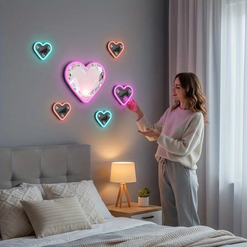 Solar LED Herz-Ambientebeleuchtung – SwissGlanzGarage Ansicht 5