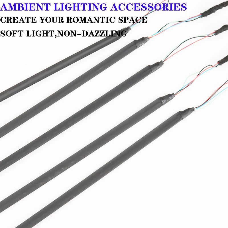 Für 18 In 1 LED Streifen Auto Umgebungs Lichter zubehör RBG 64 Farbe