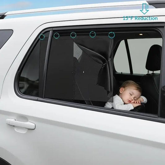 Autofenster-Sonnenschutz-Vorhang, Sonnenschutz, UV-Schutz, Block-Mesh-Vorha