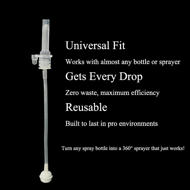 Universal Fit 360° Spray Bottle Adapter Multi-Purpose Replacement Spray Head with Rotating Nozzle, Compatible with Most