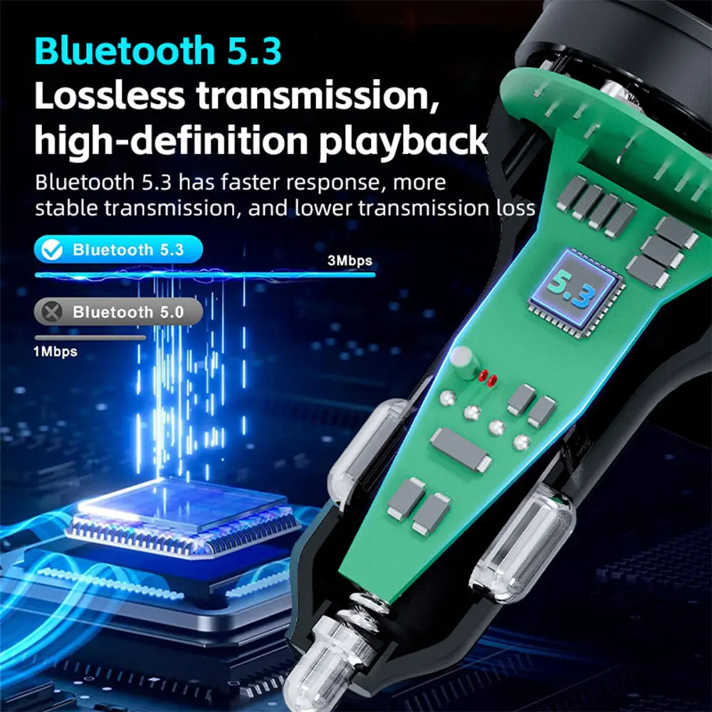 Bluetooth 5.0 FM Transmitter – mit kabellosem Laden – SwissGlanzGarage Ansicht 4