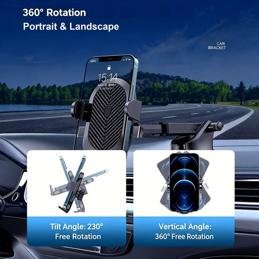 Auto-Handyhalterung mit Drehfunktion und Saugnapf