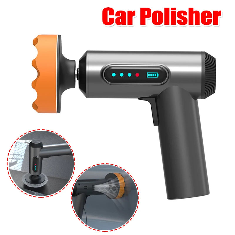 Elektrische kabellose Auto-Poliermaschine, 1300 U/min, wiederaufladbare Lithium-
