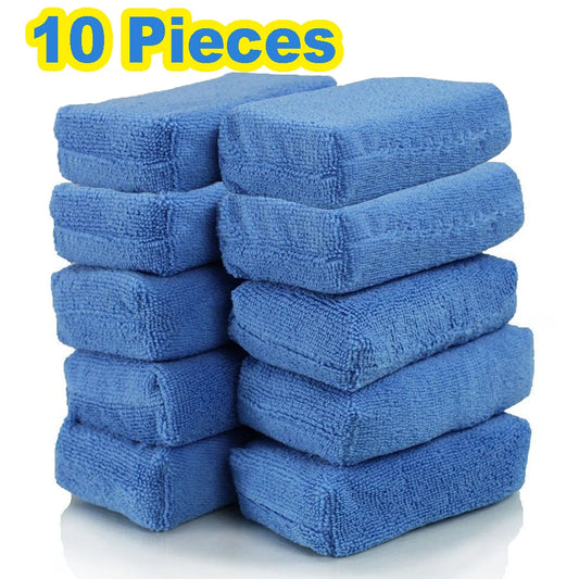 1/10Pcs Auto Wachs Applikator Pads Mikrofaser Polieren Schwämme
