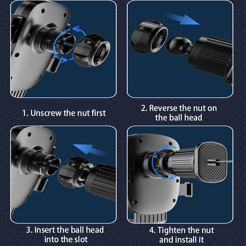 SEAMETAL Auto Handyhalterung Luftauslass – SwissGlanzGarage Ansicht 5