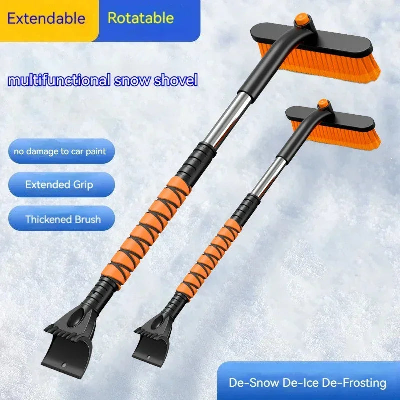 Erweiterbare Schneeschaufel mit Eiskratzer – SwissGlanzGarage Ansicht 3