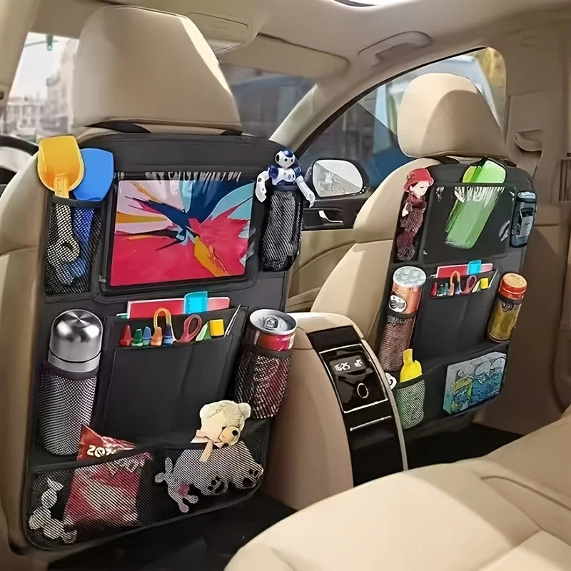 Autositz-Organizer, multifunktionale Oxford-Stoff-Aufbewahrungstasche für die Rückseite des Autos mit mehreren Tasche...