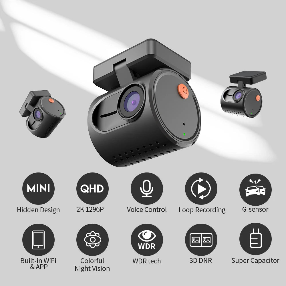 2K Mini Dashcam Video-Recorder Sprachsteuerung – SwissGlanzGarage Ansicht 6