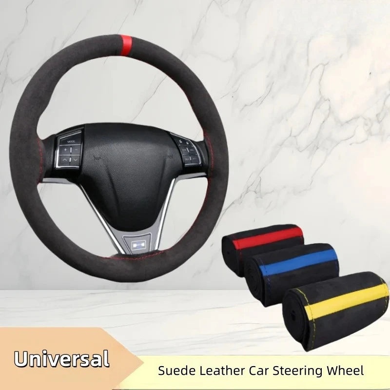 Lenkradbezug 14.5-15 Zoll Leder – in Leder-Optik – SwissGlanzGarage Ansicht 2
